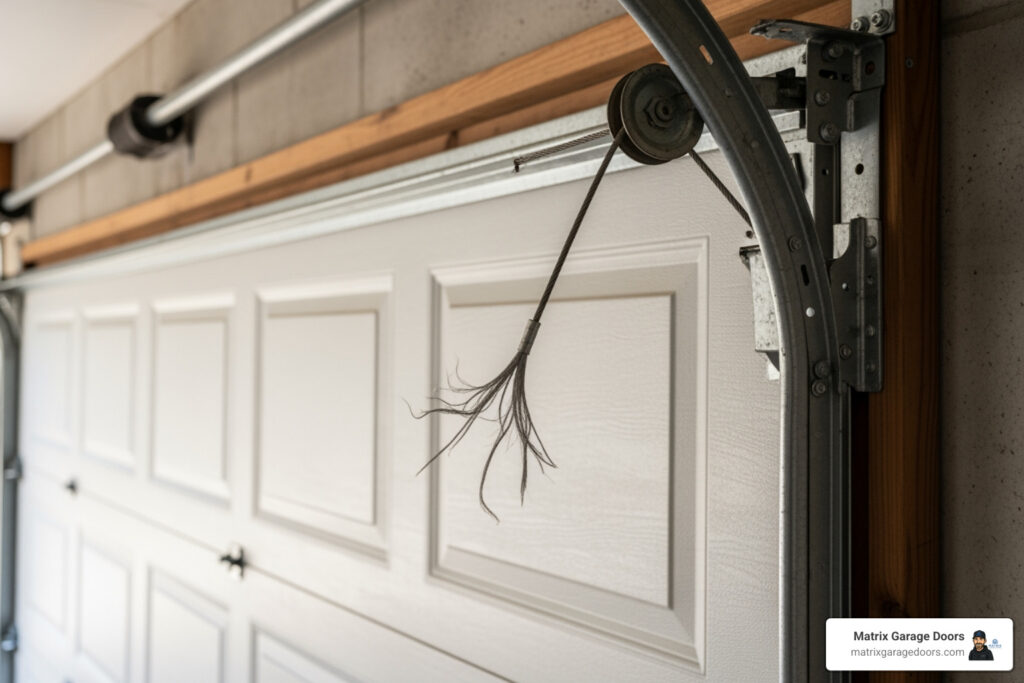 replace garage door cable