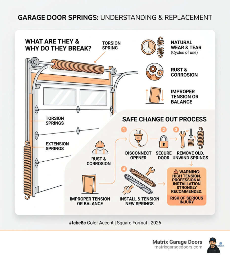 change out garage door springs