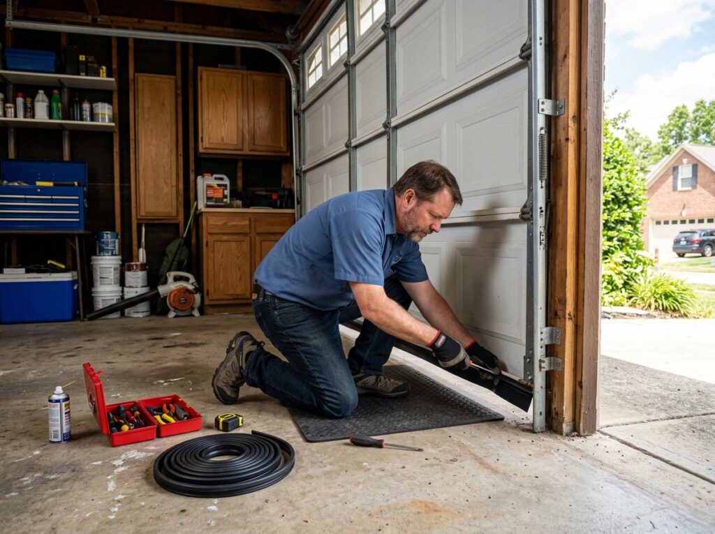 replace garage door seal