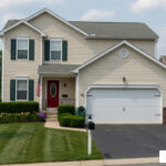 garage door opener in use residential home